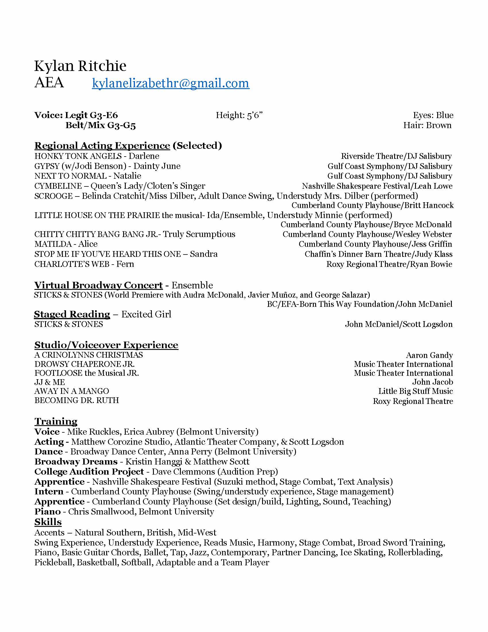 Kylan Ritchie Resume 